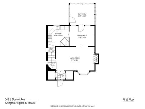 Tiny photo for 543 S Dunton Avenue, Arlington Heights, IL 60005 (MLS # 12705490)