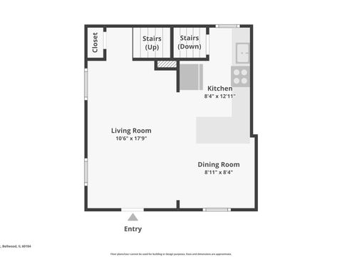 Tiny photo for 4208 Oak Street, Bellwood, IL 60104 (MLS # 12605262)