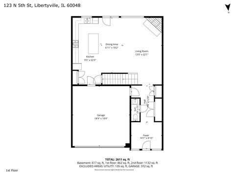 Tiny photo for 123 5th Street, Libertyville, IL 60048 (MLS # 12725611)