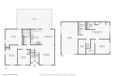 Tiny photo for 301 Villa Road, Streamwood, IL 60107 (MLS # 12537833)