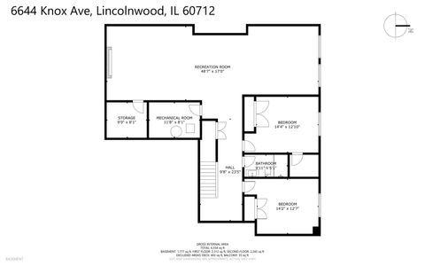 Tiny photo for 6644 N Knox Avenue, Lincolnwood, IL 60712 (MLS # 12526336)