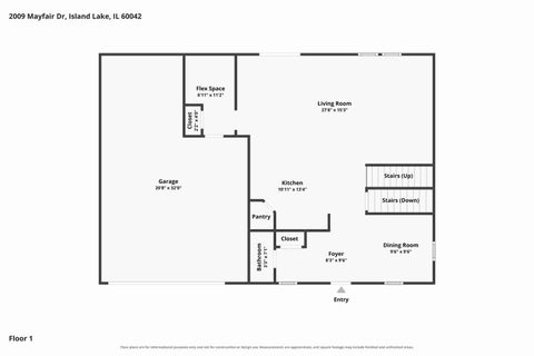 Tiny photo for 2009 Mayfair Drive, Island Lake, IL 60042 (MLS # 12722109)