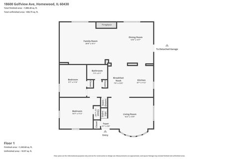 Tiny photo for 18600 Golfview Avenue, Homewood, IL 60430 (MLS # 12623982)