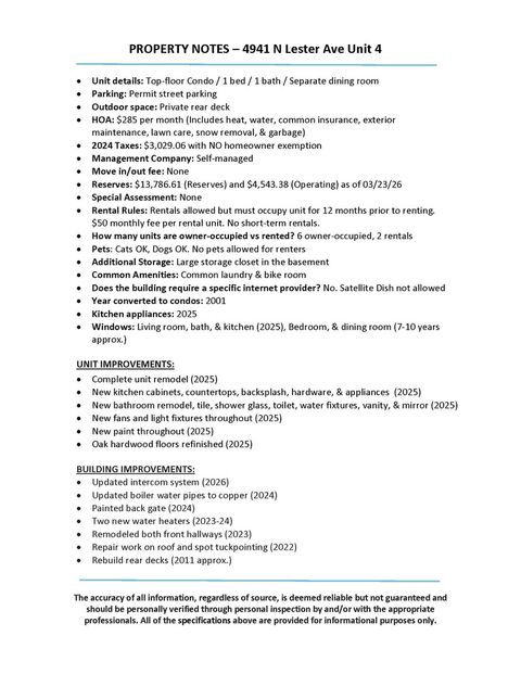 Tiny photo for 4941 N Lester Avenue #4, Chicago, IL 60630 (MLS # 12606675)