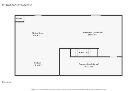 Tiny photo for 574 Coach Road, Yorkville, IL 60560 (MLS # 12583988)