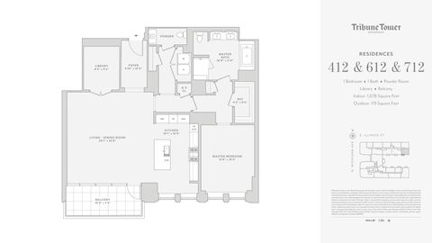 Tiny photo for 435 N Michigan Avenue #412, Chicago, IL 60611 (MLS # 12577058)