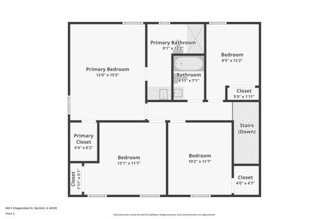 Tiny photo for 965 S Chippendale Drive, Bartlett, IL 60103 (MLS # 12642374)