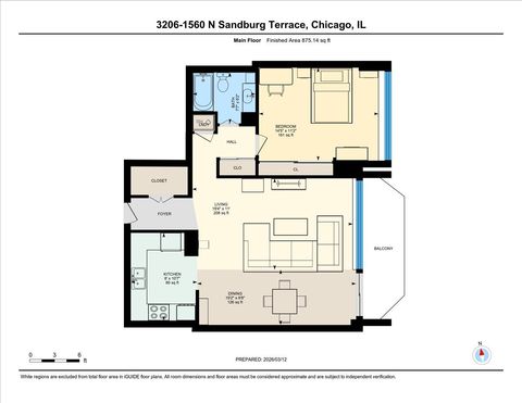 Tiny photo for 1560 N Sandburg Terrace #3206, Chicago, IL 60610 (MLS # 12592452)