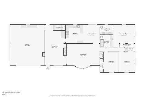 Tiny photo for 407 Ottawa Street, Morris, IL 60450 (MLS # 12607055)