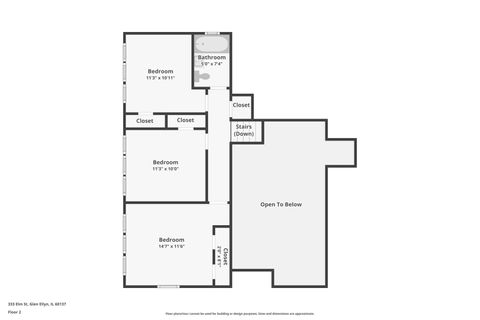 Tiny photo for 333 Elm Street, Glen Ellyn, IL 60137 (MLS # 12496305)
