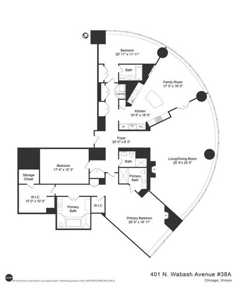 Tiny photo for 401 N Wabash Avenue #38A, Chicago, IL 60611 (MLS # 12761722)