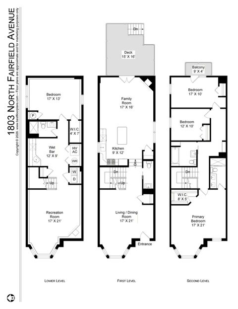 Tiny photo for 1803 N Fairfield Avenue, Chicago, IL 60647 (MLS # 12604596)