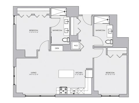 Tiny photo for 1714 W Roscoe Street #409, Chicago, IL 60657 (MLS # 12524716)