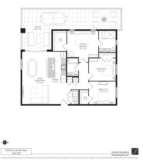 Tiny photo for 5340 N Lincoln Avenue #203, Chicago, IL 60625 (MLS # 12543365)