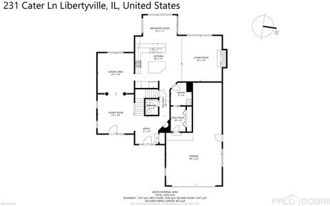 Tiny photo for 231 Cater Lane, Libertyville, IL 60048 (MLS # 12614979)