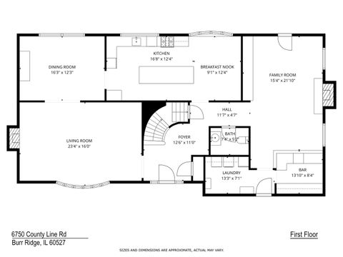 Tiny photo for 6750 County Line Lane, Burr Ridge, IL 60527 (MLS # 12516171)