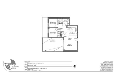 Tiny photo for 5630 N Broadway Street #4W, Chicago, IL 60660 (MLS # 12594020)