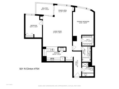 Tiny photo for 501 N Clinton Street #704, Chicago, IL 60654 (MLS # 12761849)