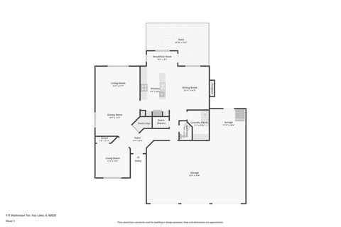 Tiny photo for 171 Waltonian Terrace, Fox Lake, IL 60020 (MLS # 12592819)