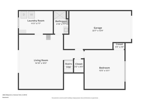 Tiny photo for 2065 Millpond Lane, Hanover Park, IL 60133 (MLS # 12584444)