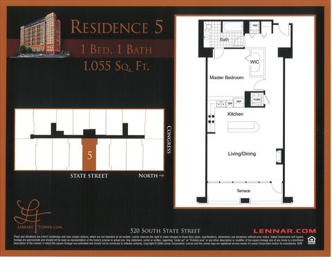 Tiny photo for 520 S State Street #705, Chicago, IL 60605 (MLS # 12617457)