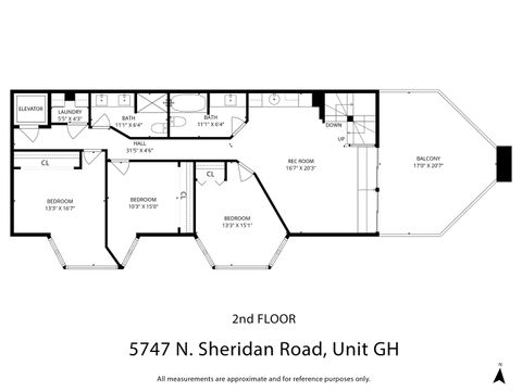 Tiny photo for 5747 N Sheridan Road #GH, Chicago, IL 60660 (MLS # 12501843)