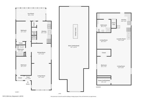 Tiny photo for 1615 S 20th Avenue, Maywood, IL 60153 (MLS # 12537255)