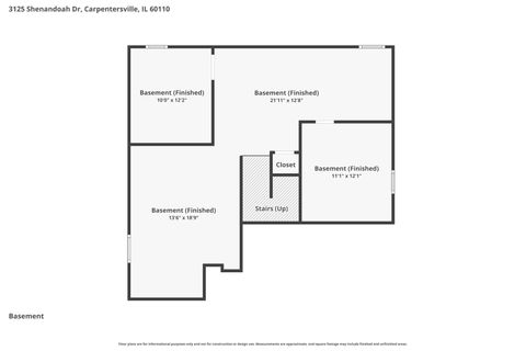 Tiny photo for 3125 Shenandoah Drive, Carpentersville, IL 60110 (MLS # 12574657)