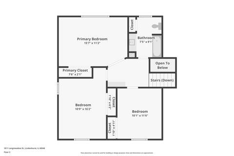 Tiny photo for 1811 Longmeadow Drive, Lindenhurst, IL 60046 (MLS # 12584450)