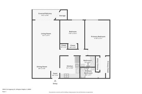 Tiny photo for 3300 N Carriageway Drive #309, Arlington Heights, IL 60004 (MLS # 12576909)