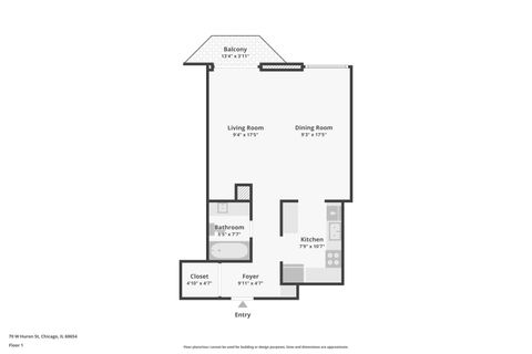 Tiny photo for 70 W Huron Street #2210, Chicago, IL 60654 (MLS # 12498162)