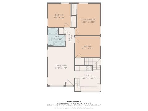 Tiny photo for 123 Bohland Avenue, Bellwood, IL 60104 (MLS # 12457653)