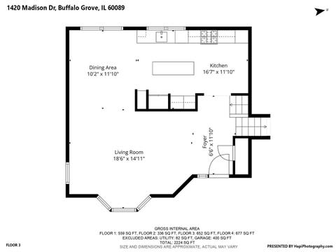 Tiny photo for 1420 Madison Drive, Buffalo Grove, IL 60089 (MLS # 12707266)