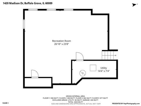Tiny photo for 1420 Madison Drive, Buffalo Grove, IL 60089 (MLS # 12707266)