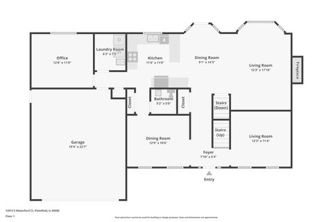 Tiny photo for 12913 Waterford Court, Plainfield, IL 60585 (MLS # 12523122)