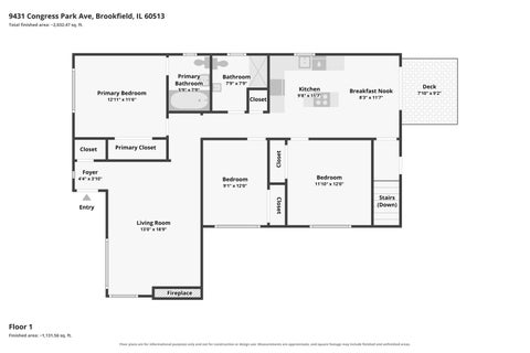 Tiny photo for 9431 Congress Park Avenue, Brookfield, IL 60513 (MLS # 12789671)