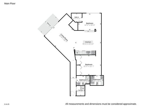 Tiny photo for 2210 W Wabansia Avenue #408, Chicago, IL 60647 (MLS # 12546366)