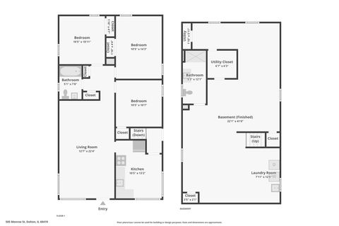 Tiny photo for 505 Monroe Street, Dolton, IL 60419 (MLS # 12606167)