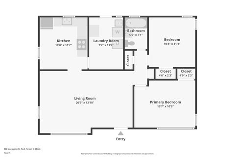 Tiny photo for 354 Marquette Street, Park Forest, IL 60466 (MLS # 12590435)