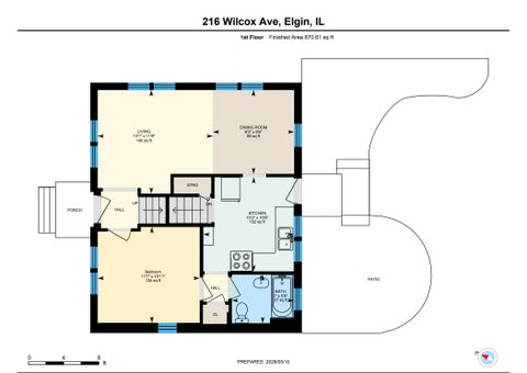 Tiny photo for 216 Wilcox Avenue, Elgin, IL 60123 (MLS # 12643650)