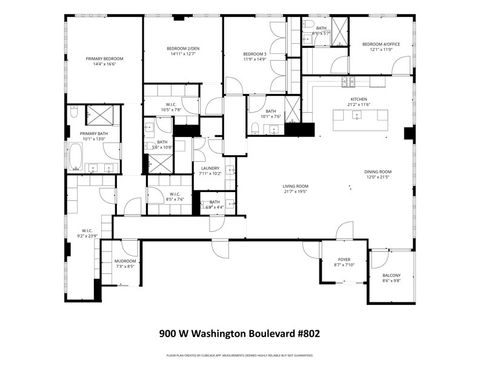 Tiny photo for 900 W Washington Boulevard #802, Chicago, IL 60607 (MLS # 12580610)