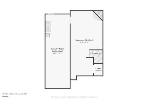 Tiny photo for 105 W Dover Drive, Mount Prospect, IL 60056 (MLS # 12542800)