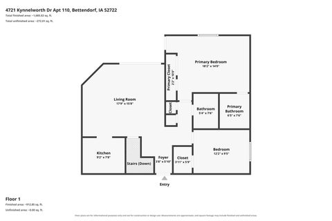 Tiny photo for 4721 Kynnelworth Drive #110, Bettendorf, IA 52722 (MLS # 12768777)