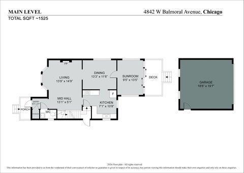 Tiny photo for 4842 W BALMORAL Avenue, Chicago, IL 60630 (MLS # 12779746)