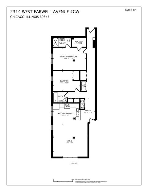 Tiny photo for 2314 W Farwell Avenue #GW, Chicago, IL 60645 (MLS # 12596250)