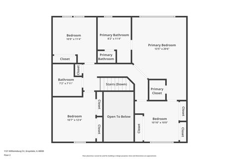 Tiny photo for 1121 Williamsburg Circle, Grayslake, IL 60030 (MLS # 12589360)