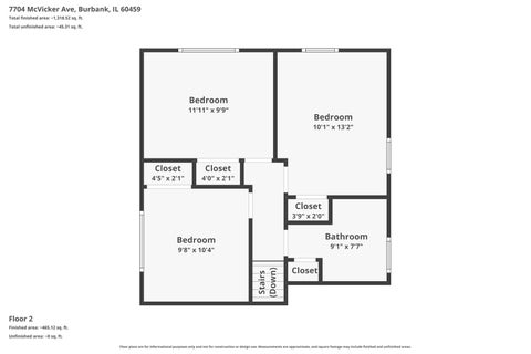 Tiny photo for 7704 Mcvicker Avenue, Burbank, IL 60459 (MLS # 12727128)