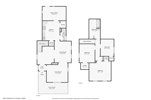Tiny photo for 10916 S Wabash Avenue, Chicago, IL 60628 (MLS # 12605604)
