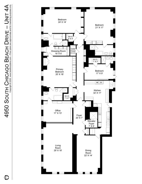 Tiny photo for 4950 S Chicago Beach Drive #4A, Chicago, IL 60615 (MLS # 12749408)