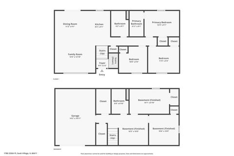 Tiny photo for 1780 225th Place, Sauk Village, IL 60411 (MLS # 12575097)